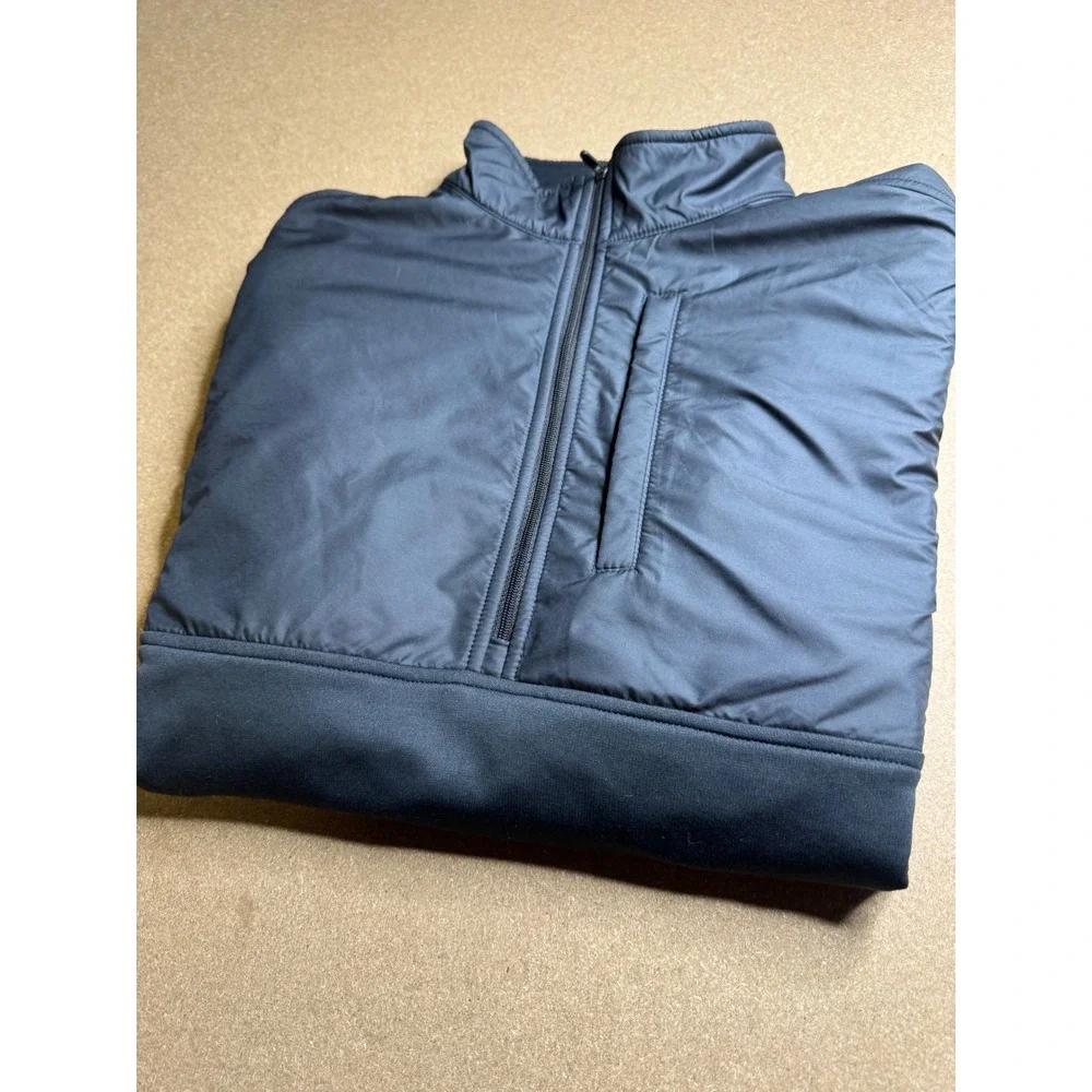 Peter Millar Crown Sport Mens Black Hybrid Quarter Zip Pullover The Clint M